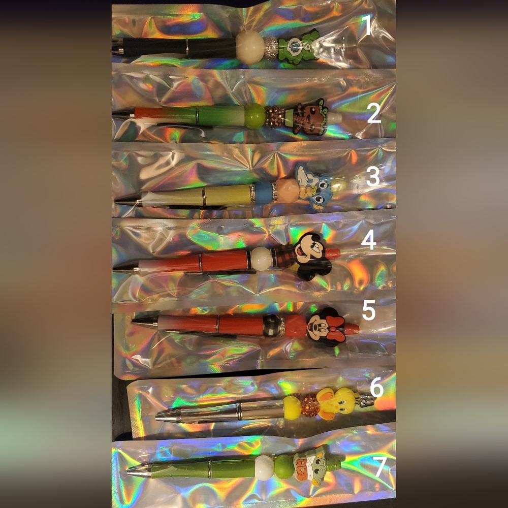 Beaded pens
